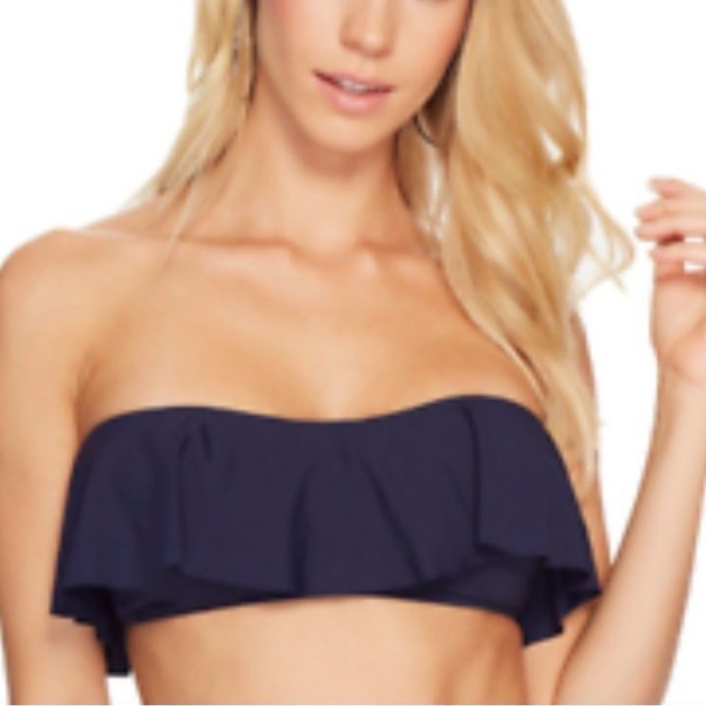 L Space Monica Wise Women Bikini Blue Lynn Tube Top Swimwear Small Swim NEW. 821